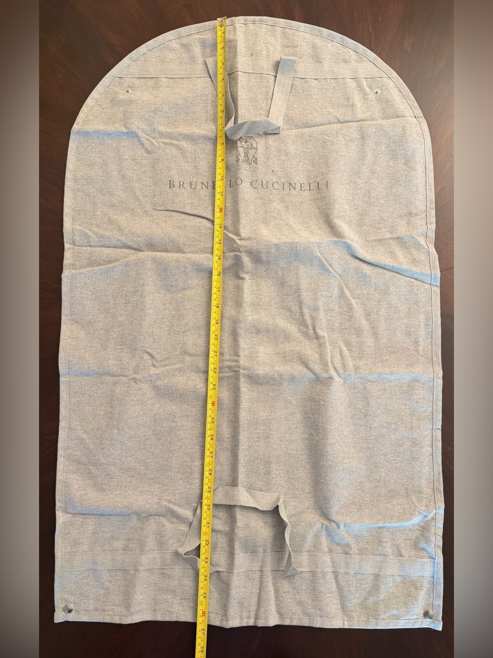 Brunello Cucinelli Men's Garment Bag - Light Gray 36x23 - Picture 2 of 4